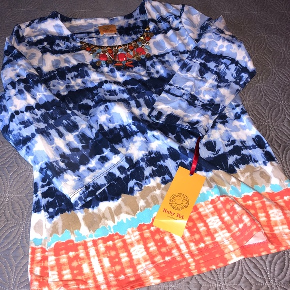 🧡💙Ruby Rd. Top - Picture 1 of 6